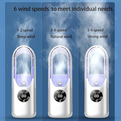 2-in-1 Bladeless Fan & Humidifier | مروحة بدون شفرات مع ترطيب الهواء | UAE