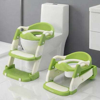 2-in-1 Toddler Potty Training Seat for babies with Step Stool Ladder