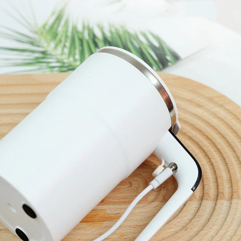Electric Coffee Mug USB Rechargeable Automatic Magnetic Cup | امزج مشروبك بضغطة زر