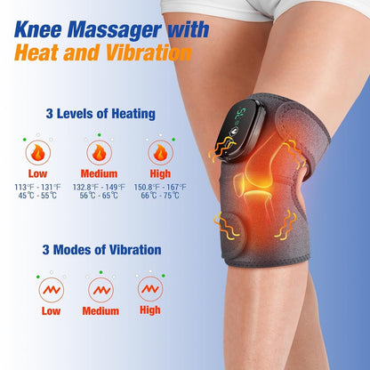 Electric Knee Massager UAE – Rechargeable Knee Compression & Heat Massage Device for Relaxation & Daily Comfort | جهاز تدليك الركبة الكهربائي