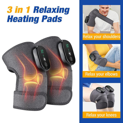 Electric Knee Massager UAE – Rechargeable Knee Compression & Heat Massage Device for Relaxation & Daily Comfort | جهاز تدليك الركبة الكهربائي